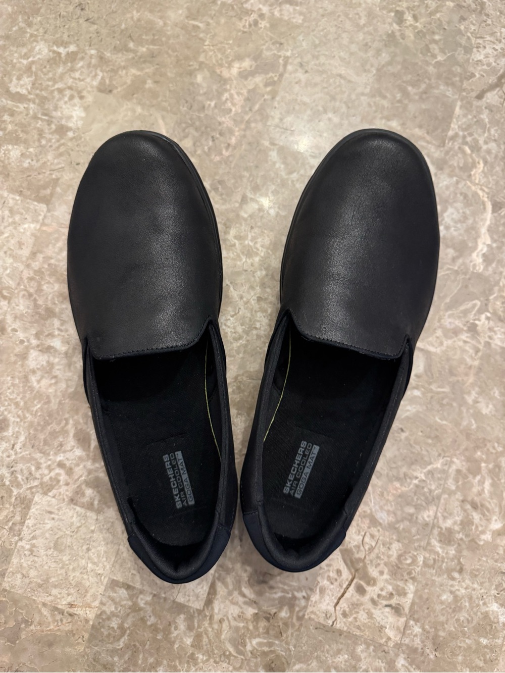 Skechers Work Slip Resistant Shoes Women's Size 10 Black Air Cooled Goga Mat
